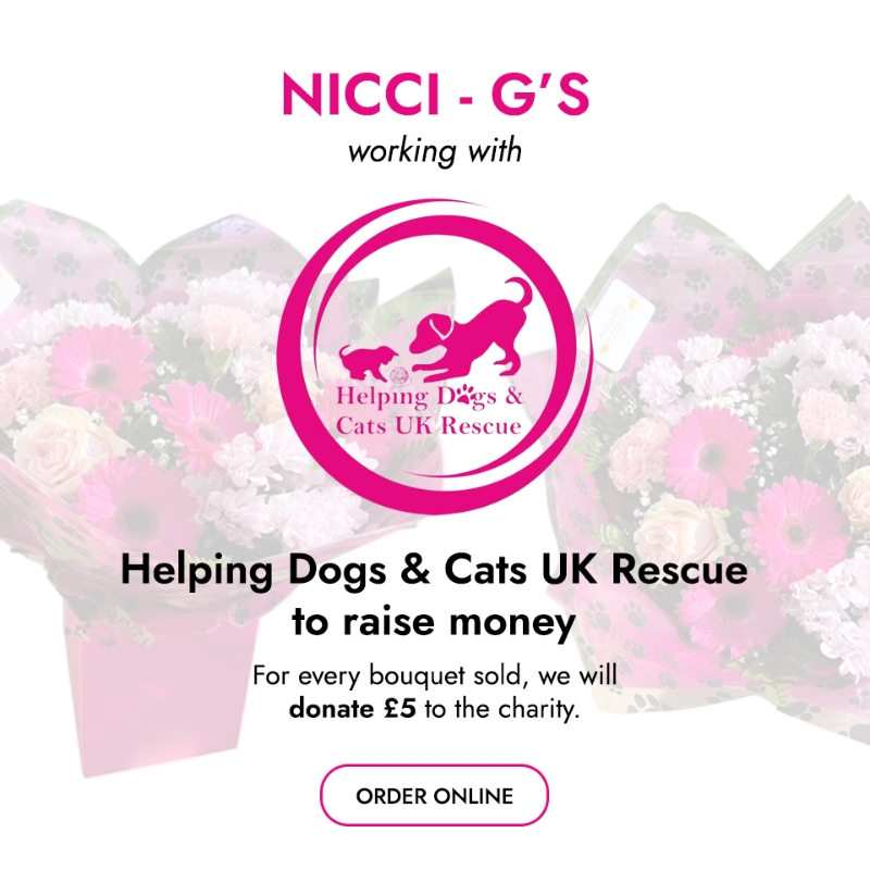 Dogs & Cats UK Rescue Charity Bouquet