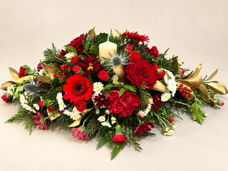 Christmas table arrangement