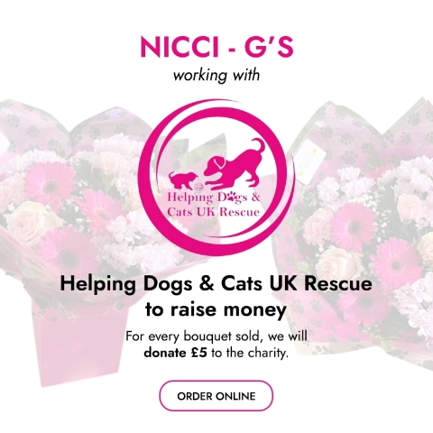 Dogs & Cats UK Rescue Charity Bouquet