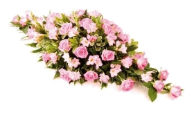 Rose and Freesia Casket Spray